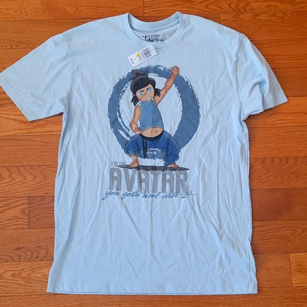 Legend Of Kora Avatar Tee Light Blue Large